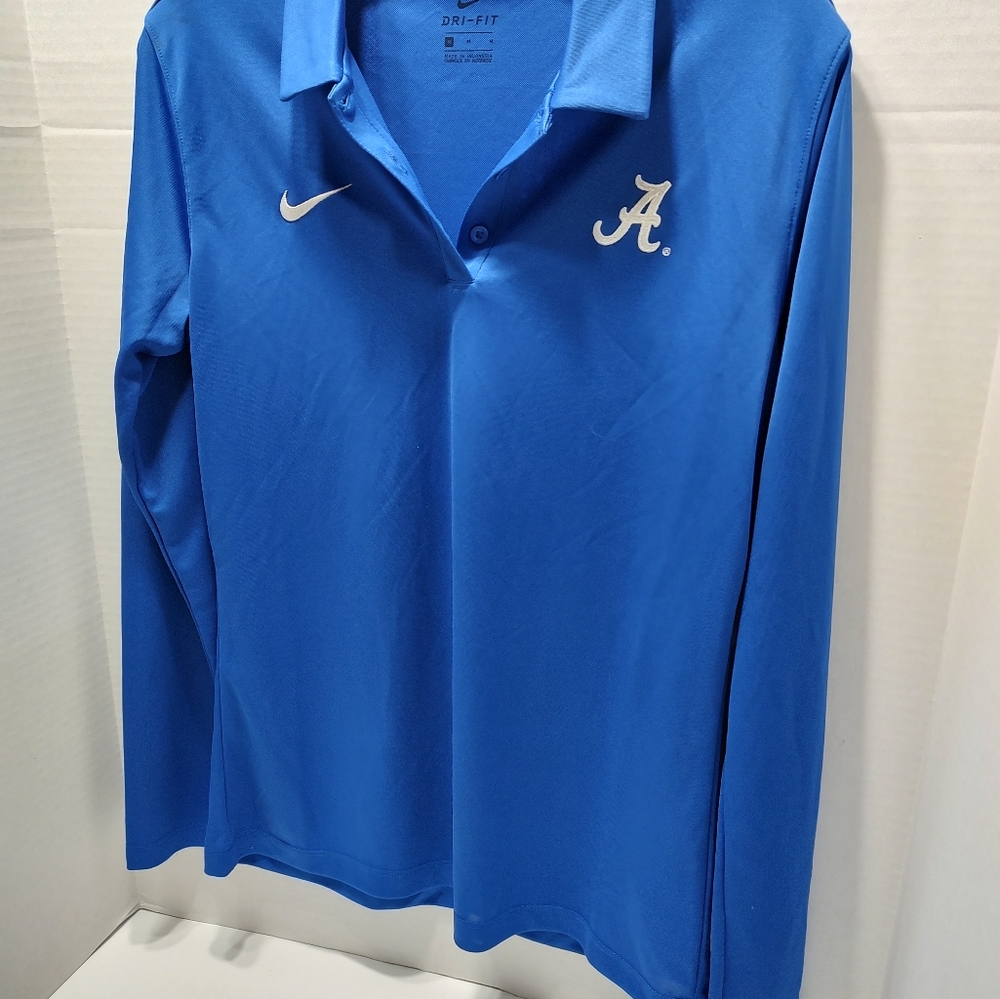 Nike Dry-Fit Alabama Long Sleeve Golf tee ROYAL BLUE, Med
